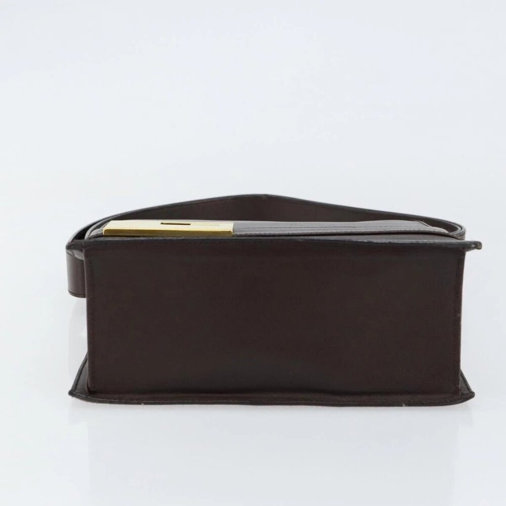 GUCCI Shoulder Bag Leather Brown Gold 001 1274 1874 Auth am9820 - Picture 7 of 16
